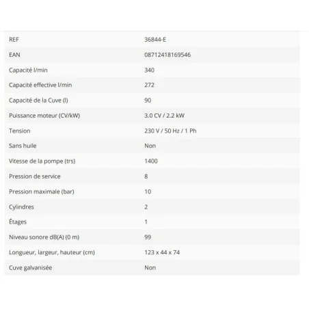 COMPRESSEUR AIRPRESS HL 340-90