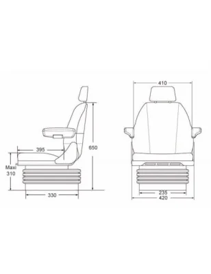 SIEGE PNEUMATIQUE SC76M97