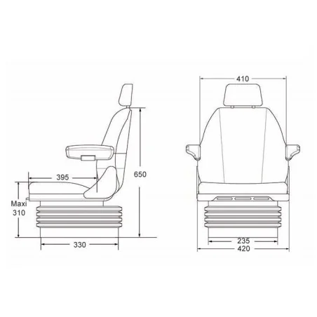 SIEGE PNEUMATIQUE SC76M97