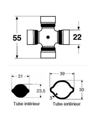 CARDAN  A1/750 22X56