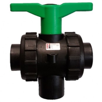 VANNE 3 VOIES 1"1/4 DN32