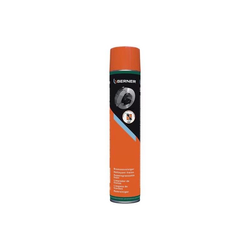NETTOYANT DEGRAISSANT FREIN AEROSOL MARQUE BERNER 750 ML